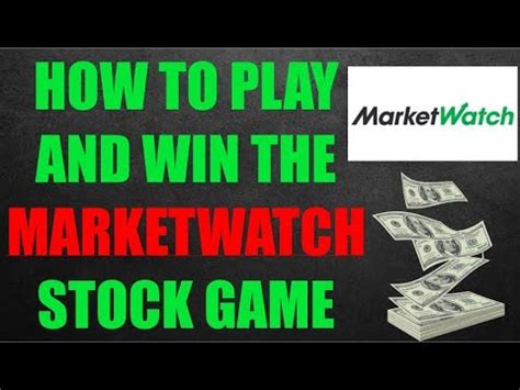 How To Win The MarketWatch Stock Market Game .
